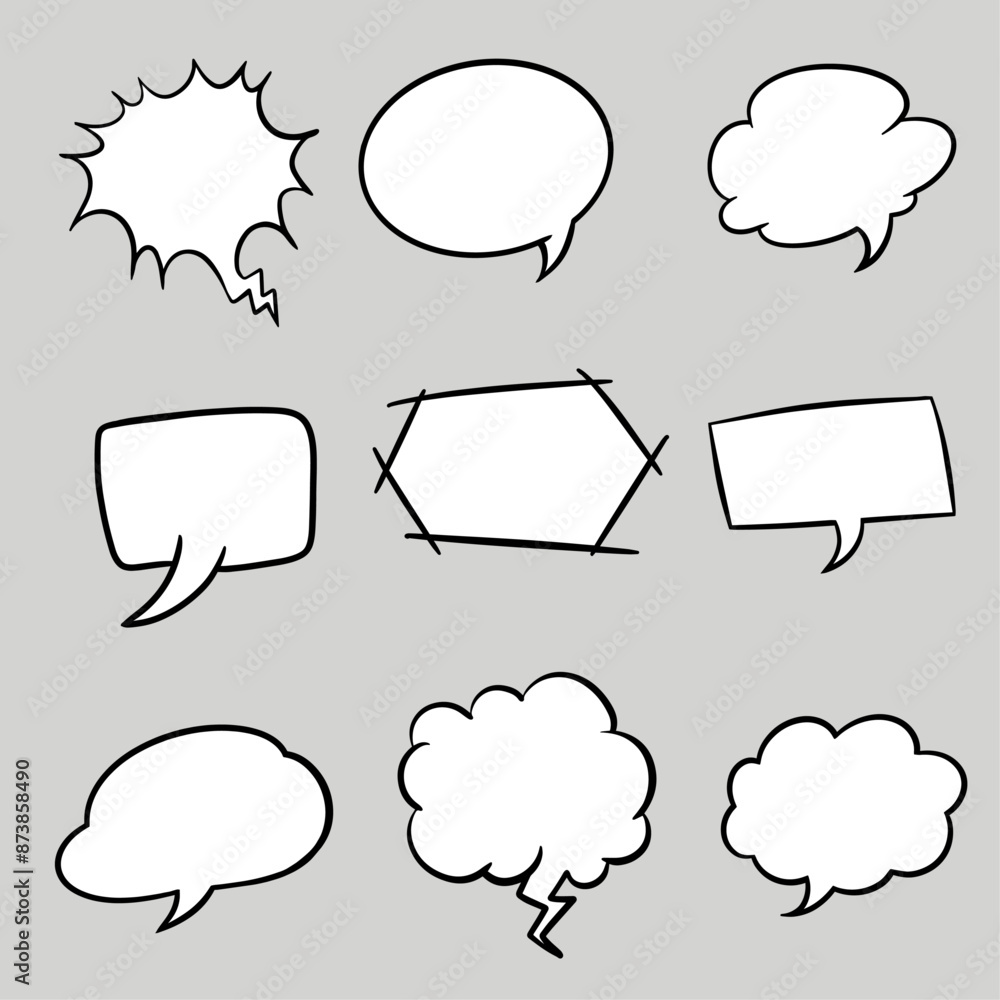 speech bubble collection set speech bubble collection set