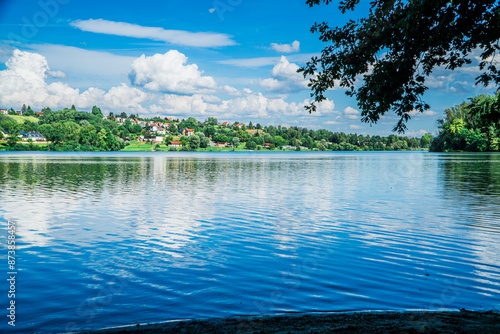 Jezioro Żermanice w Czechach latem photo