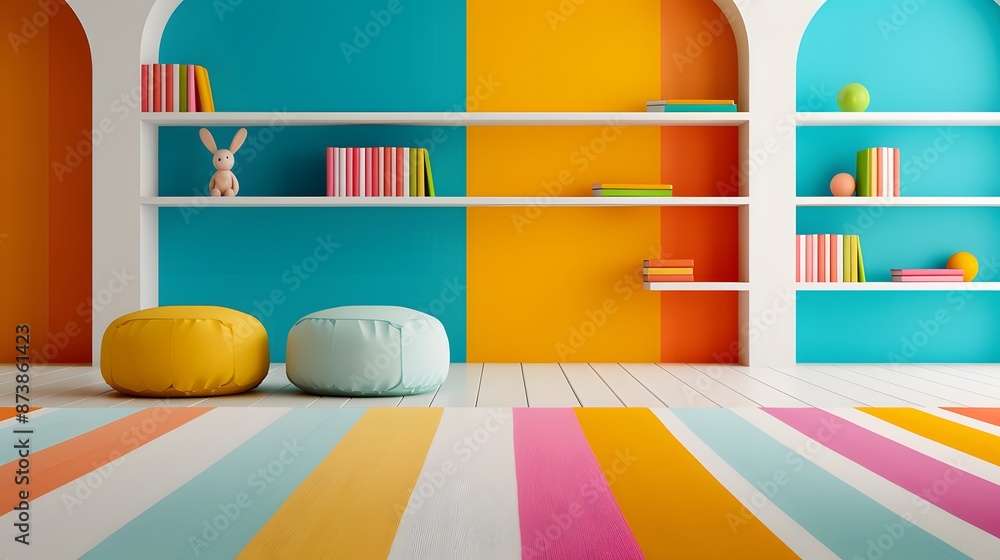 Enchanting Children's Library Zoom Backgrounds with Colorful Books and Playful Decor Enchanting Children's Library Zoom Backgrounds with Colorful Books and Playful Decor
