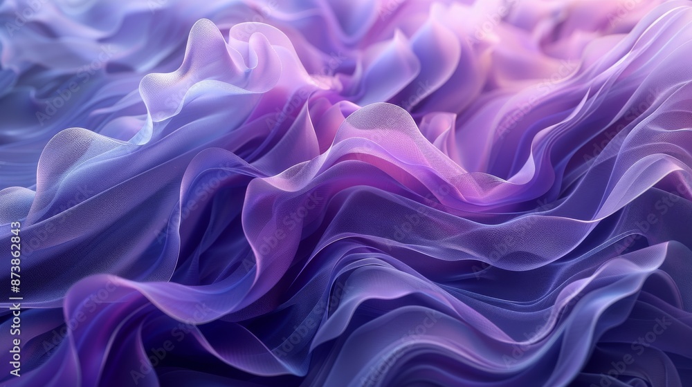 The backdrop is an abstract image in shades of purple and gray The backdrop is an abstract image in shades of purple and gray
