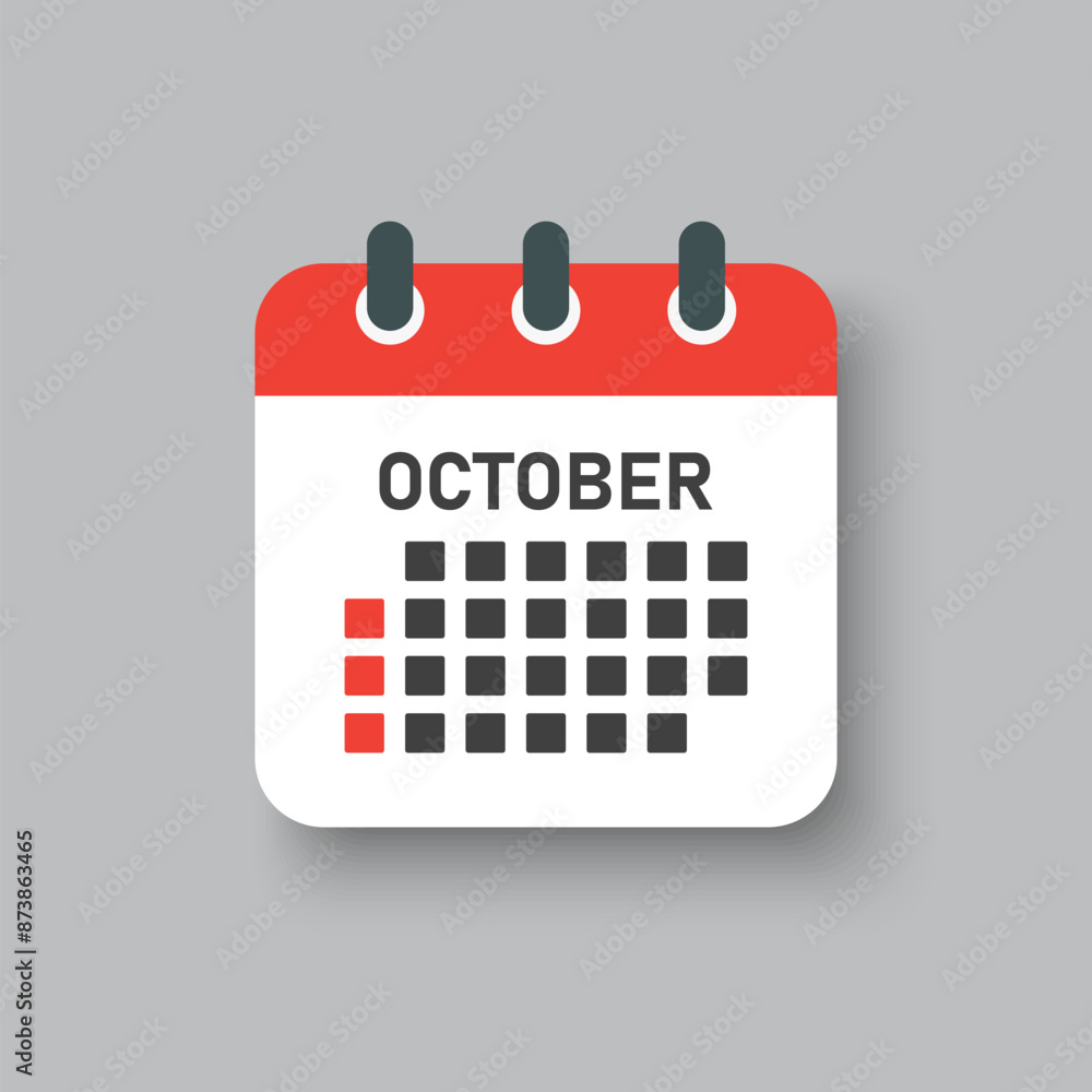 Vector template icon page calendar month September Vector template icon page calendar month September