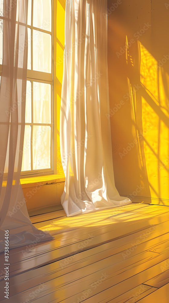 3D rendering of the yellow room 3D rendering of the yellow room