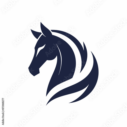 Horsehead silhouette vector illustration