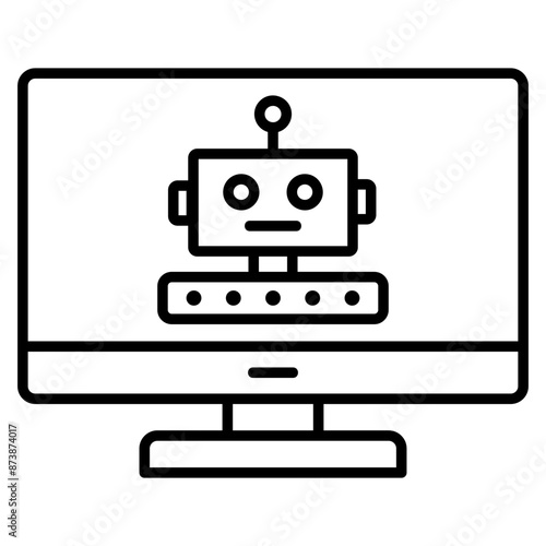 Robotic Login Icon