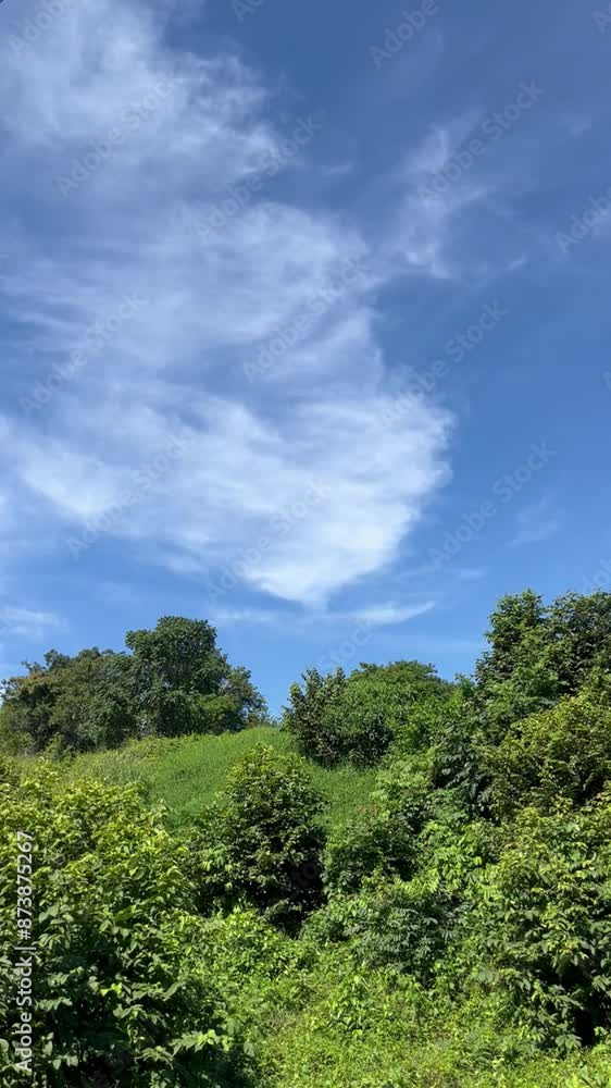 Cielo azul con nubes blancas, en Veracruz, México Cielo azul con nubes blancas, en Veracruz, México