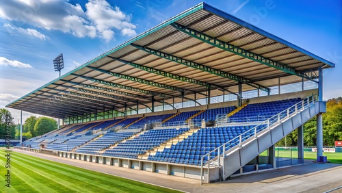 Stadion am Marschweg Oldenburg Haupttrib?ne with seats and roof , sports stadium, Oldenburg, Germany, grandstand, spectators