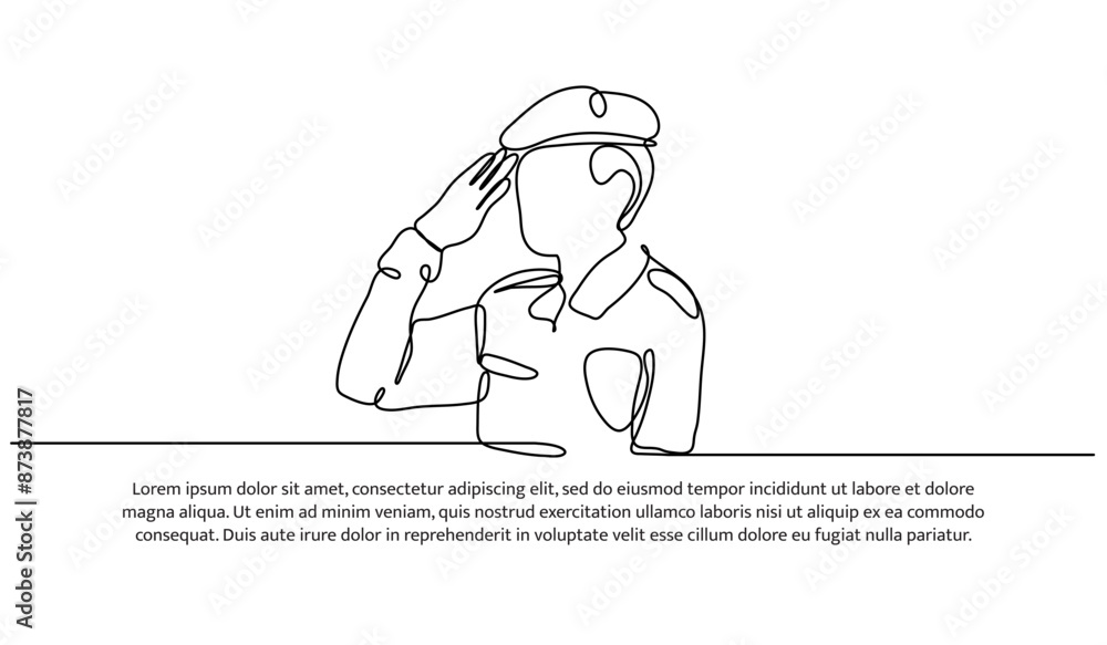 Continuous one line design of indonesian independence day.Minimalist style vector illustration on white background. Continuous one line design of indonesian independence day.Minimalist style vector illustration on white background.