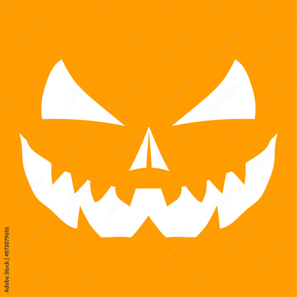 Halloween scary pumpkin face expression. Halloween scary pumpkin face expression.