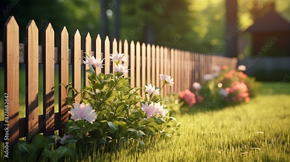 fence and flowers fence and flowers