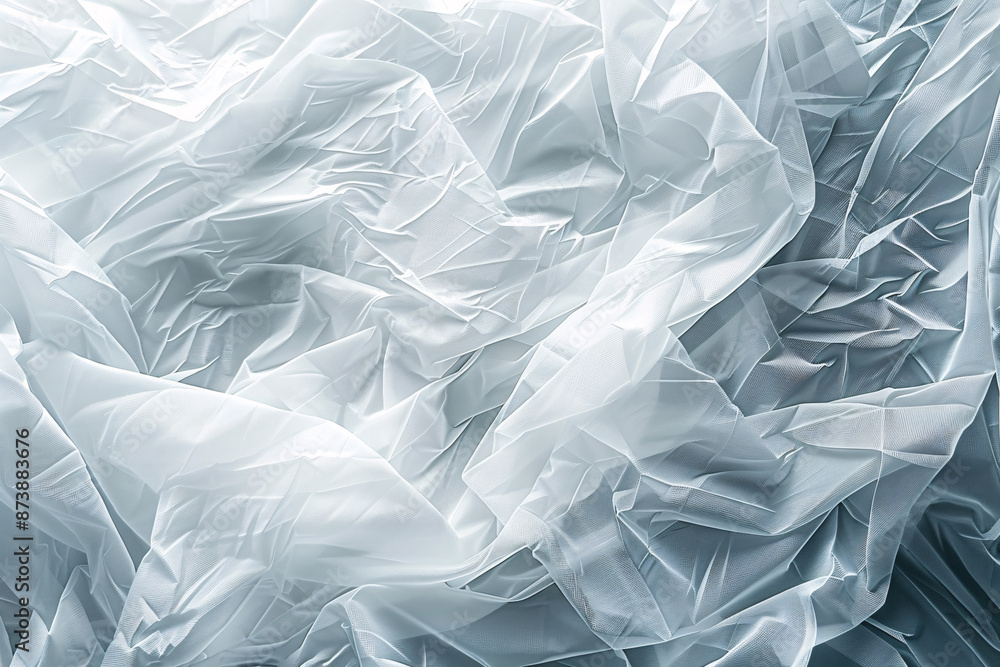 Obraz premium White plastic bag texture, abstract background