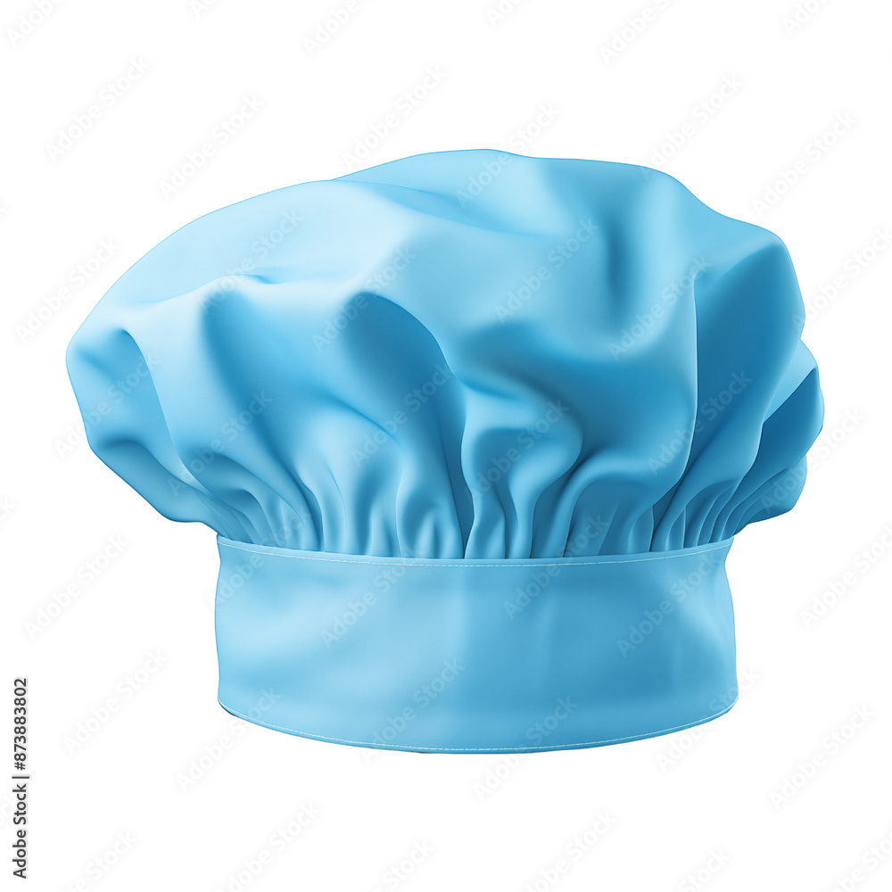 Blue chefs hat isolated on transparent or white background, png Blue chefs hat isolated on transparent or white background, png