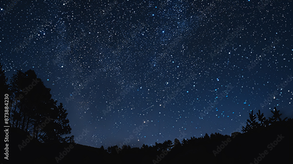 Starry Sky with Stars Starry Sky with Stars
