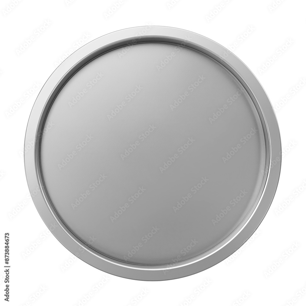 Blank silver award. Second place medal isolated Blank silver award. Second place medal isolated