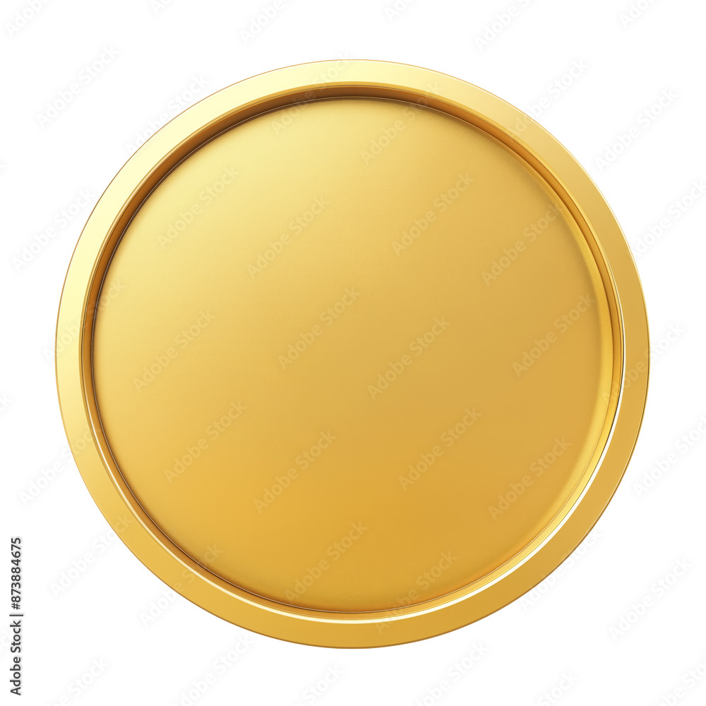 Blank golden award. First place medal isolated Blank golden award. First place medal isolated