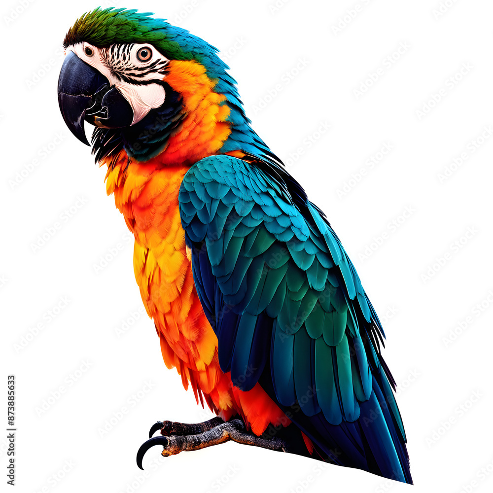 Fototapeta premium illustration logo of minimalist outline of a parrot