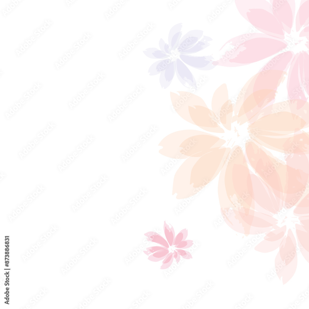 Falling cherry blooming flower parts vector.. Falling cherry blooming flower parts vector..