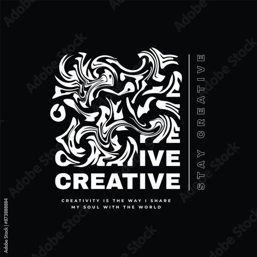 Creative T-shirt Design, Illustration, Typography