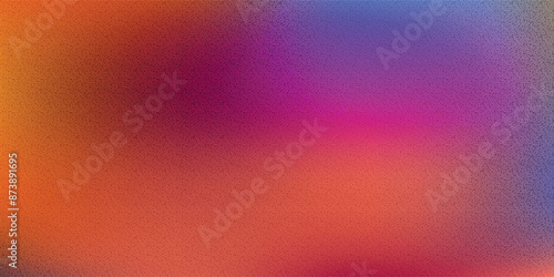 Abstract color gradient film grain texture background, gradient texture for web banner and hot sale, blurred orange gray white free forms on black