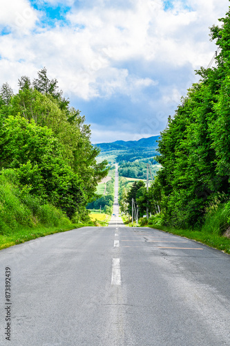 Photography 北海道上富良野のジェットコースターの路