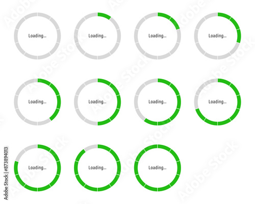 Loading sign vector graphic design
