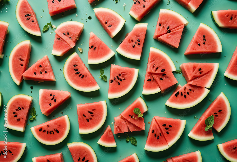 watermelon slices background watermelon slices background