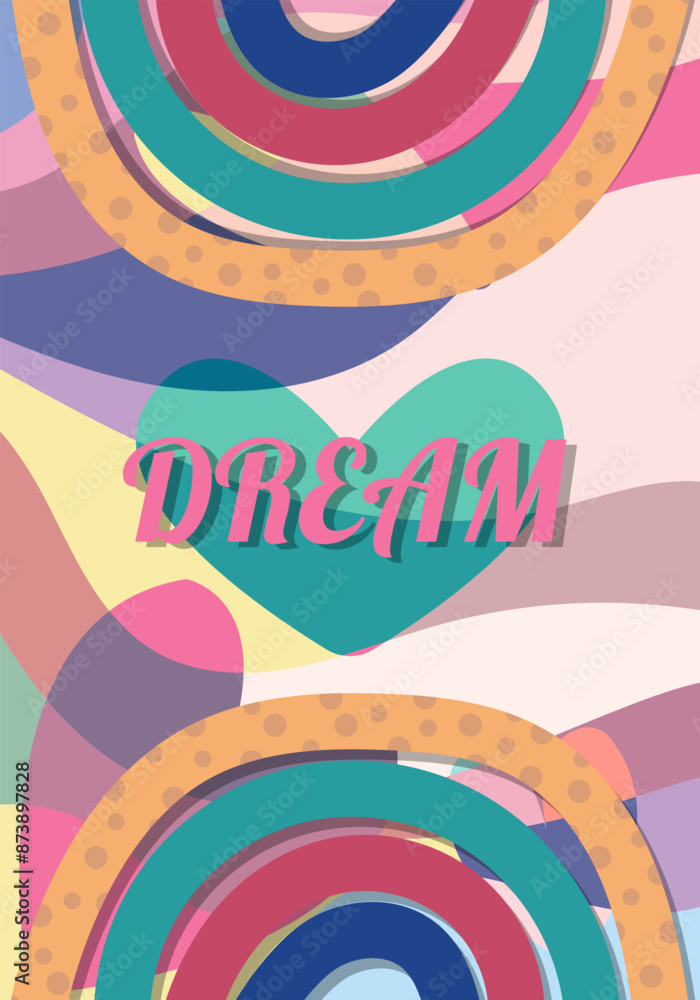 Obraz premium Abstraction, abstract picture, Dream, illustration, vector