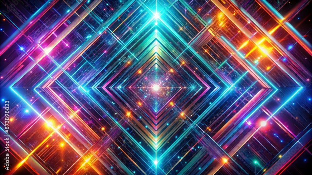 Vibrant diagonal lines shine like diamonds against a mysterious inky blackness, evoking technology, futurism, and dynamic artistic expression. Vibrant diagonal lines shine like diamonds against a mysterious inky blackness, evoking technology, futurism, and dynamic artistic expression.