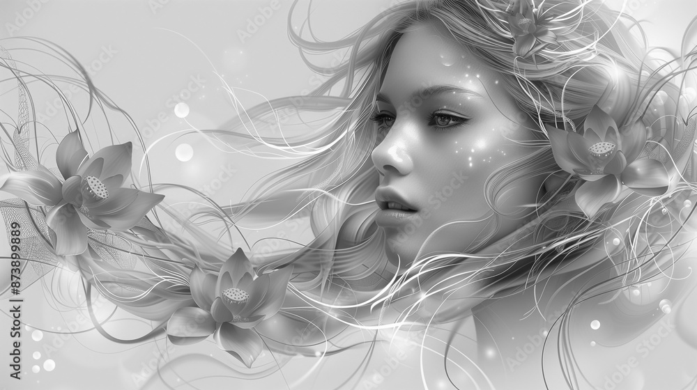 Girl on vacation. Beautiful illustration for lifestyle design. Holiday and enjoyment concept Girl on vacation. Beautiful illustration for lifestyle design. Holiday and enjoyment concept