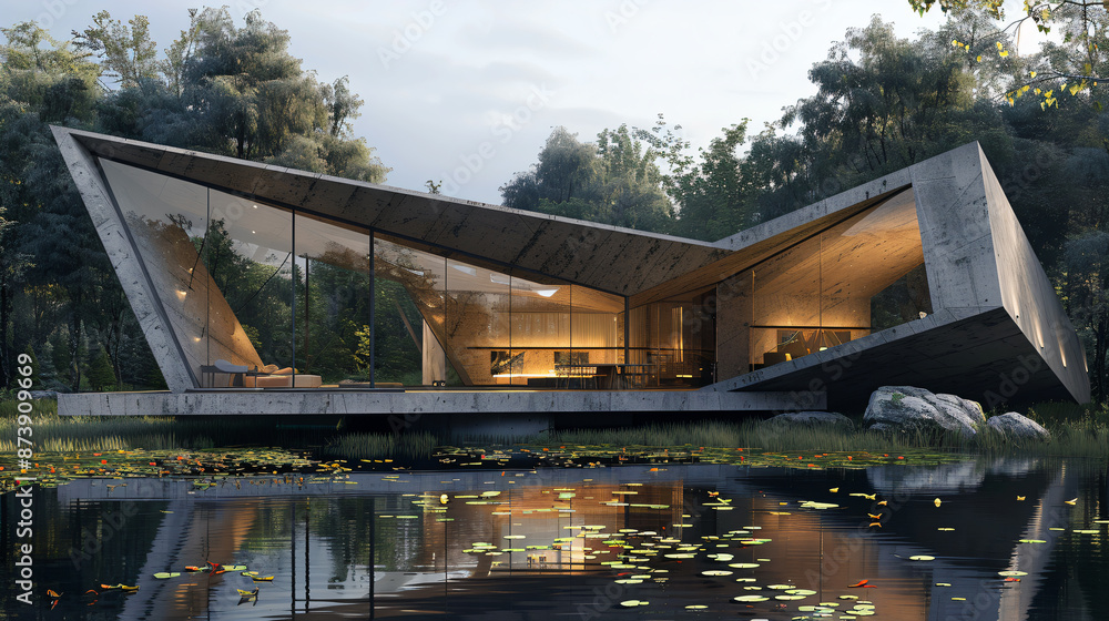 Obraz premium Bold Angular Building Design