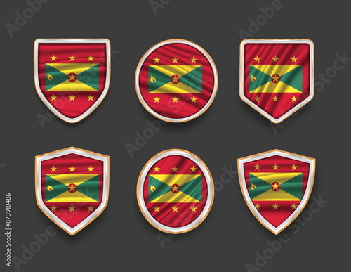set of flags in frames with various frame shapes Free Download set of flags in frames with various frame shapes - GFXLoad