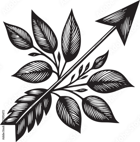 Wallpaper Mural black and white leaves, pattern, leaf, seamless, vector, floral, nature, plant, flower, tree, design, wallpaper, illustration, decoration, art, ornament, silhouette, texture, spring, branch, black, vi Torontodigital.ca