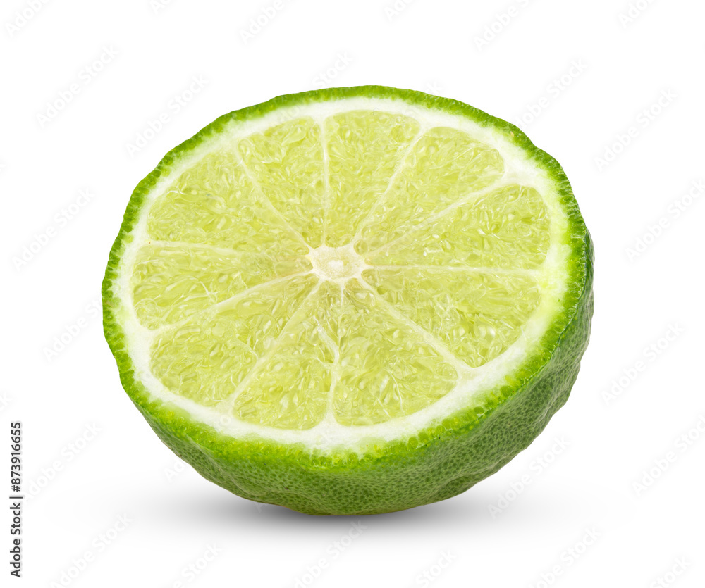 Half bergamot isolated on transparent png Half bergamot isolated on transparent png