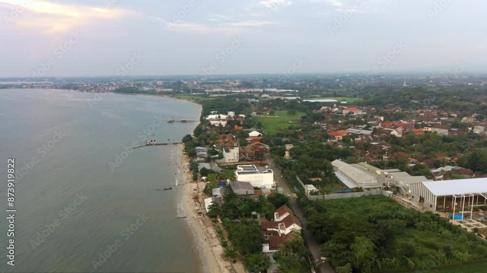 Aerial Teluk Awur Beach Jepara Hotels - forward Aerial Teluk Awur Beach Jepara Hotels - forward