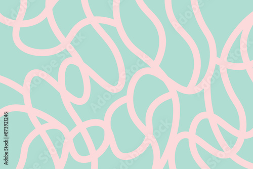 Abstract line wallpaper. Abstract vector. Simplicity. Backdrop. Gift wrap.Postcard. Graphic design. Multicolour. Fabric. Decorative. Pink  and sky blue colours. Wave pattern. Ornament. Dynamic. 