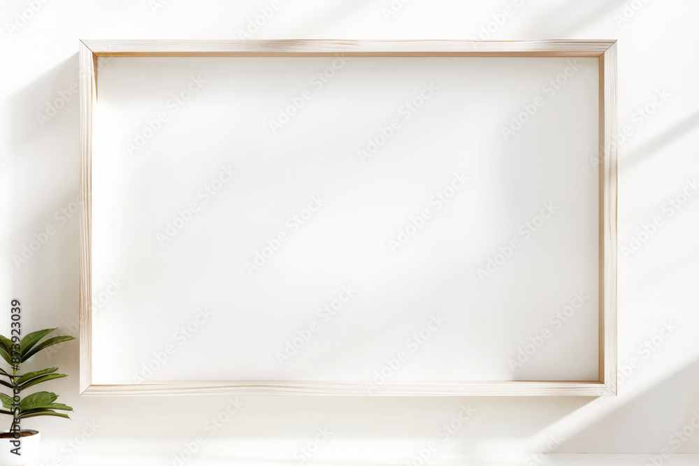 White Frame on a White Wall White Frame on a White Wall