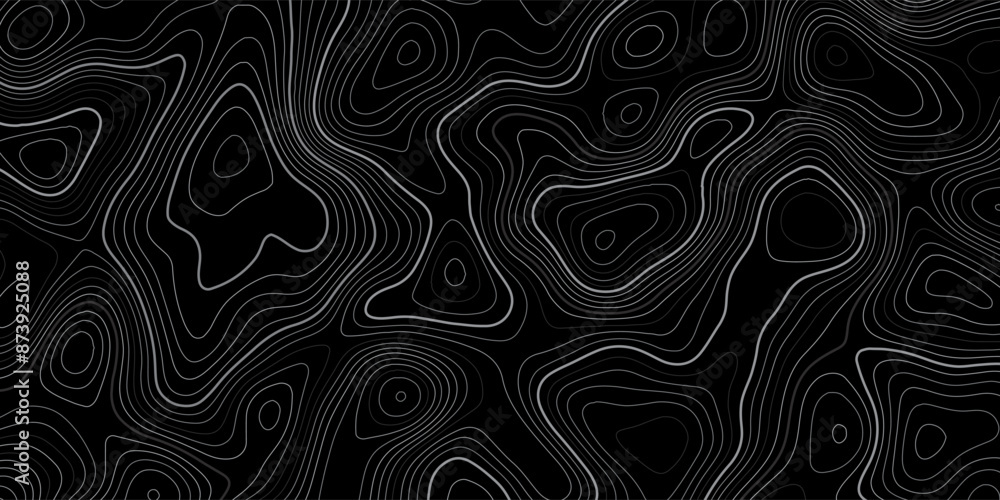 Banner with an abstract topography design Banner with an abstract topography design