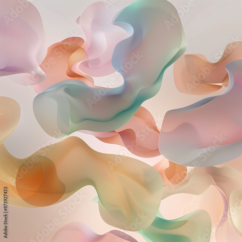 abstract background with circle shapes, sense of joy and frivolity
