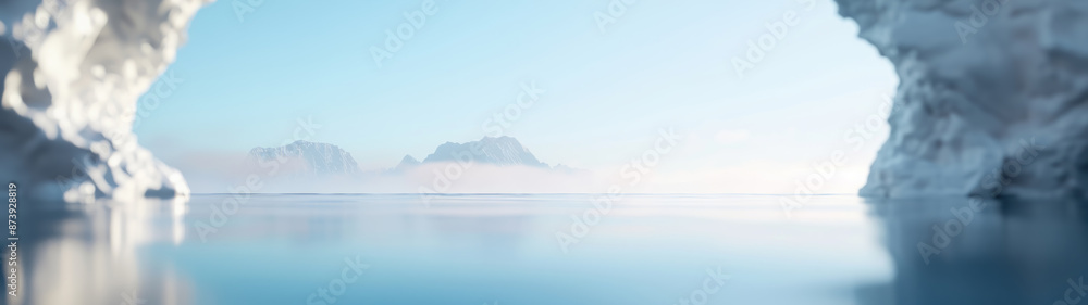 Obraz premium Abstract Surreal Seascape Background