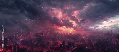 Stormy Night over the City © andri