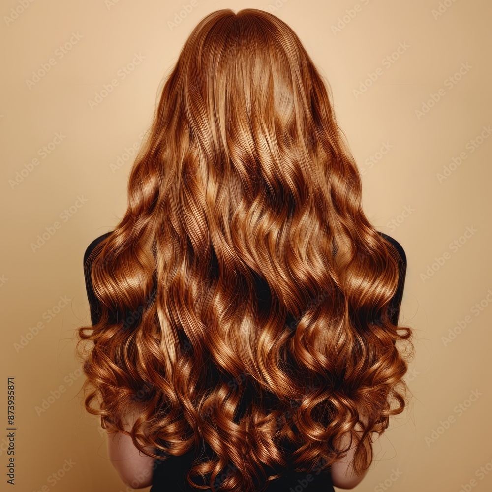 Woman With Great Hair. Beautiful Caucasian Girl with Shiny Brown Curly Hair, Volume, and Waves Woman With Great Hair. Beautiful Caucasian Girl with Shiny Brown Curly Hair, Volume, and Waves