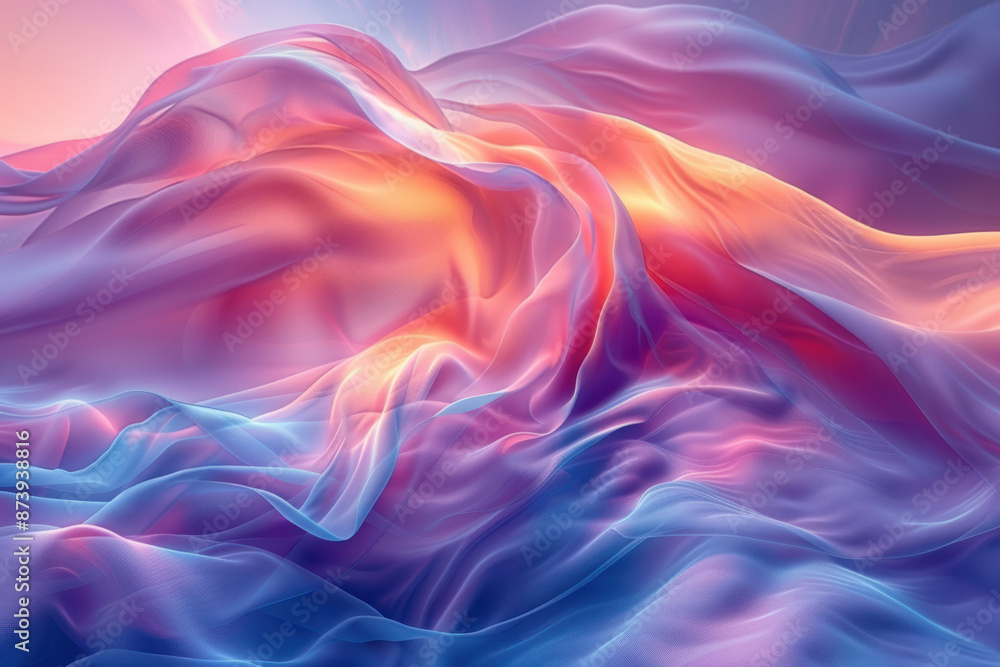 Fototapeta premium Abstract Serenity in Soft Gradients