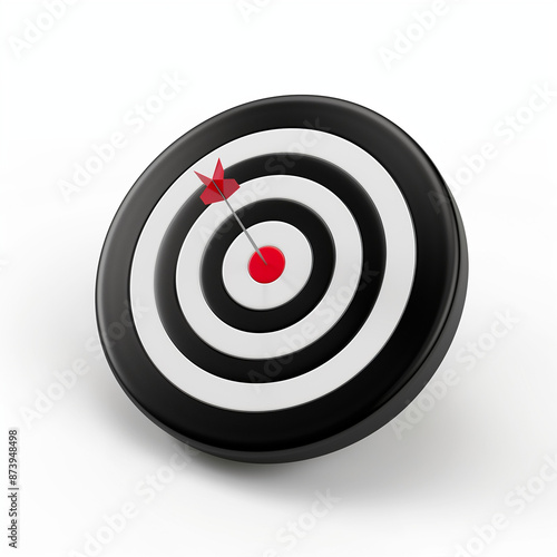 3D render of dart target an...