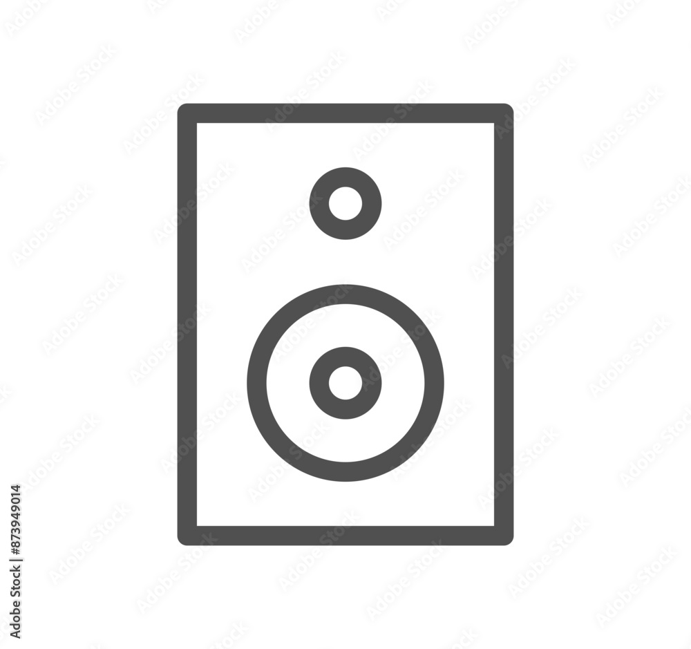 Sheet music and sound icon outline and linear vector.
Sheet music and sound icon outline and linear vector.