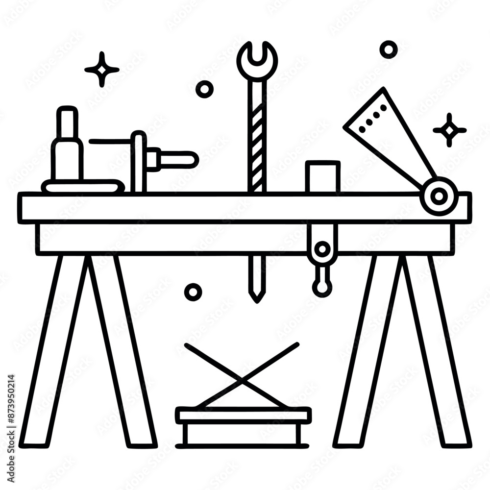 Woodworking tool and workbench mat Woodworking tool and workbench mat
