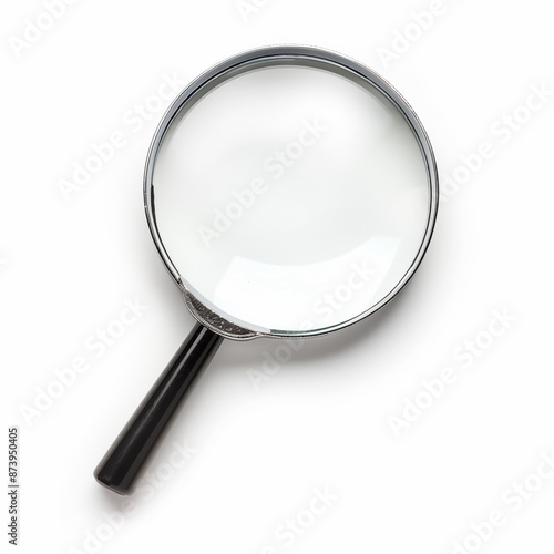 magnifying glass isolated o...