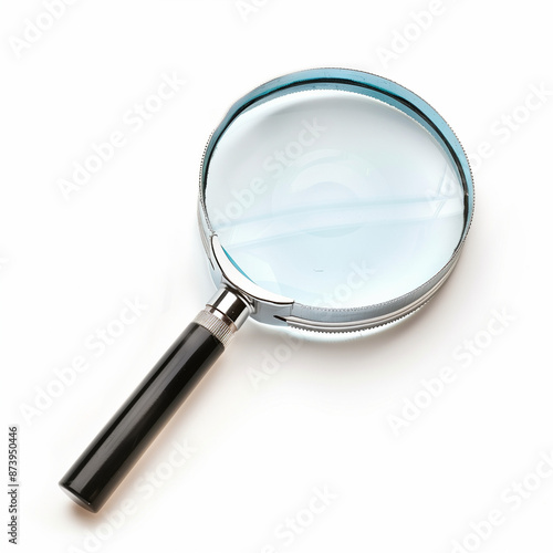 magnifying glass isolated o...