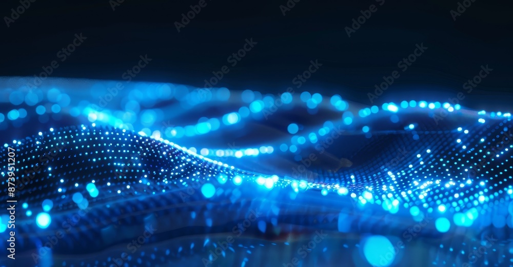 A futuristic network connecting dots - An abstract background created using a computer A futuristic network connecting dots - An abstract background created using a computer