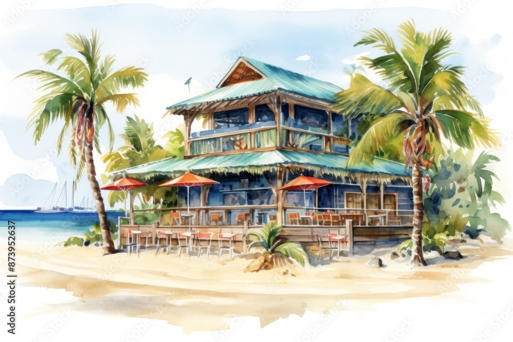 Fototapeta premium Architecture building outdoors tropical.