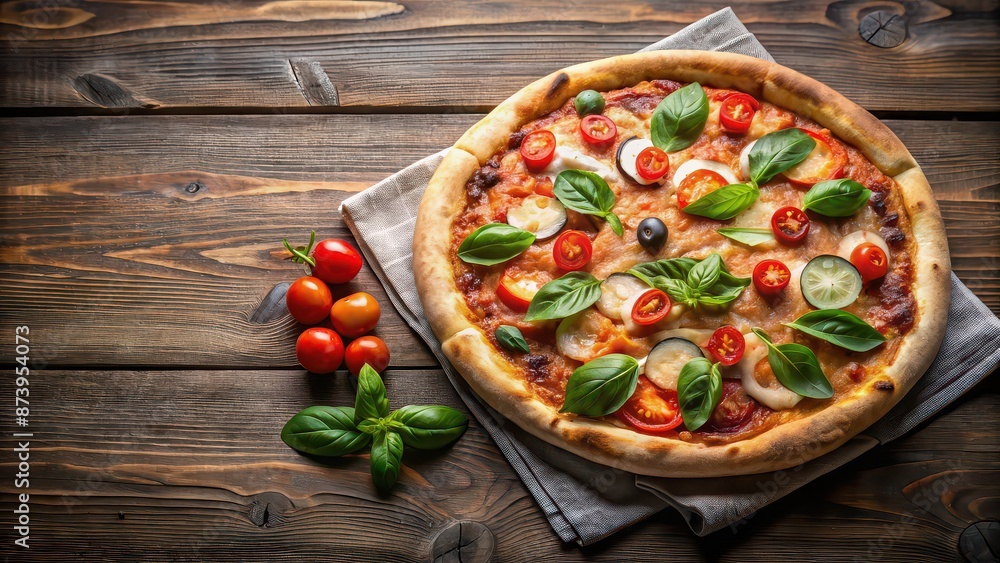 Authentic Italian pizza with a light and airy long leavening crust, Italian, pizza, long leavening, traditional, delicious, food Authentic Italian pizza with a light and airy long leavening crust, Italian, pizza, long leavening, traditional, delicious, food