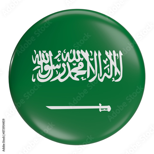 Obraz na plátne Saudi Arabia flag icon - Football World Cup 2026